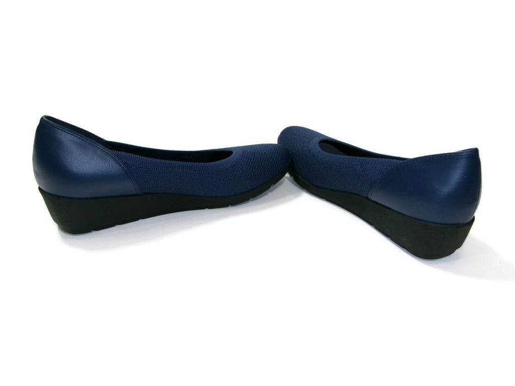 Kim Rogers Shoes Size 9 M  Wedge Ultra Comfort Technology Navy Blue Maddie