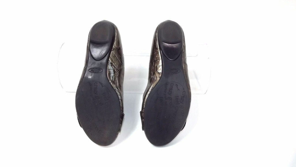 Dr Scholls Womens Flats Shoes Size 7 M Feel Crazy Good Collection Pewter Brown
