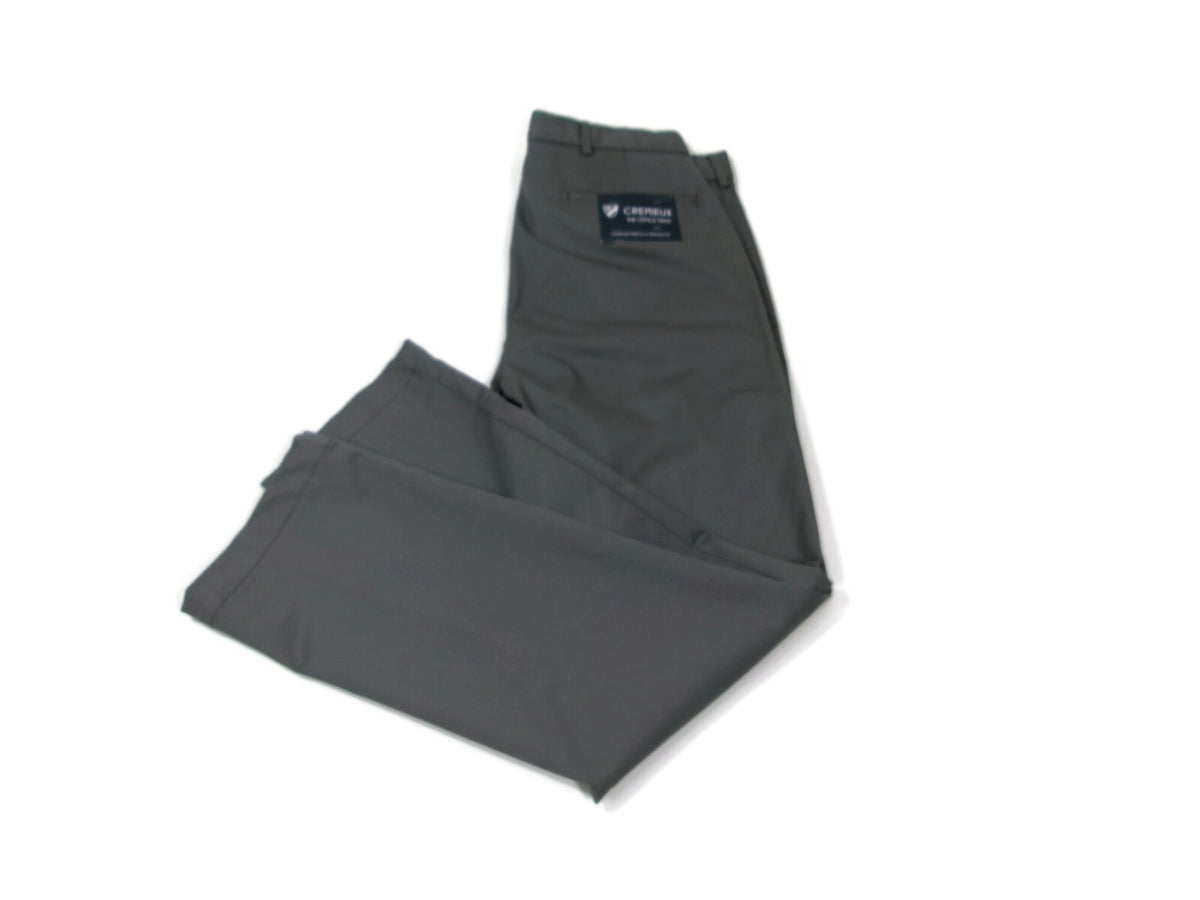 Cremieux Mens GREY The Office Pants Slacks Size 34 X 32  Passport Pocket NWT