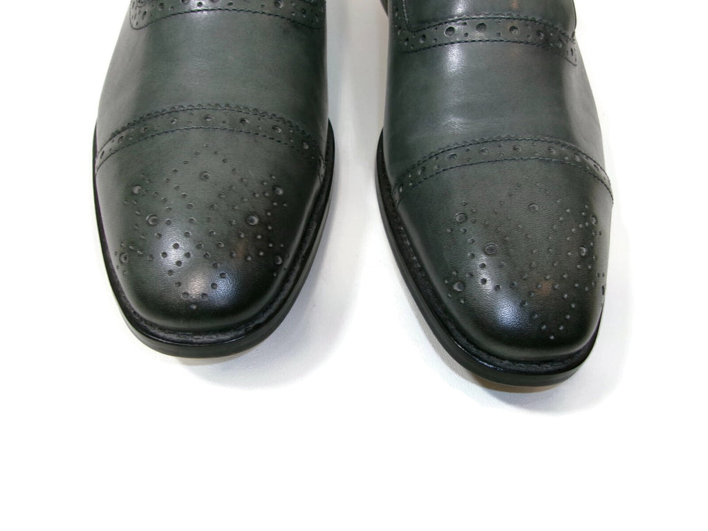 Banana Republic Mens Steel Gray Monk Strap Dress Shoes size 11.5 M Sleek Elegant