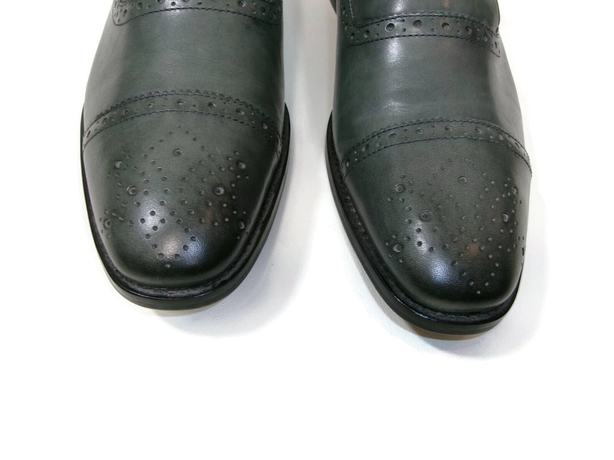 Banana Republic Mens Steel Gray Monk Strap Dress Shoes size 11.5 M Sleek Elegant