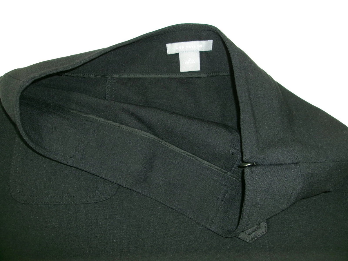 Ann Taylor Womens Black Knit Stretch Career Work Skirt Size 6