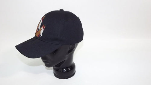 beautiful Embroidered  Horse Design Mens Womens BLACK Baseball Cap Hat One Size