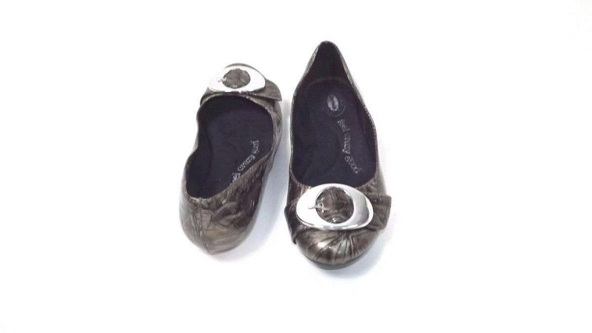 Dr Scholls Womens Flats Shoes Size 7 M Feel Crazy Good Collection Pewter Brown