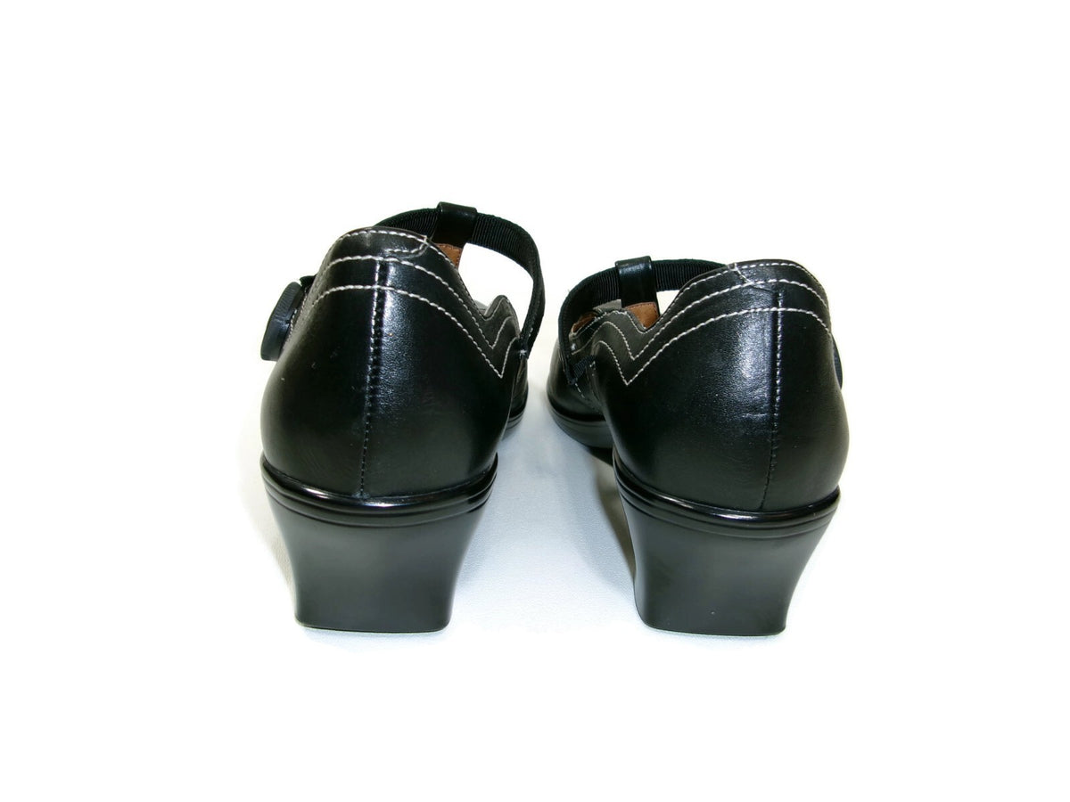 Dr. Comfort Womens Shoes Size 9.5 W Carmen Diabetic Black Leather Mary Jane
