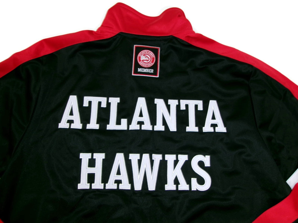 NBA Atlanta Hawks Member Full Zip Track Jacket Red Black Size L Large New w/Tag