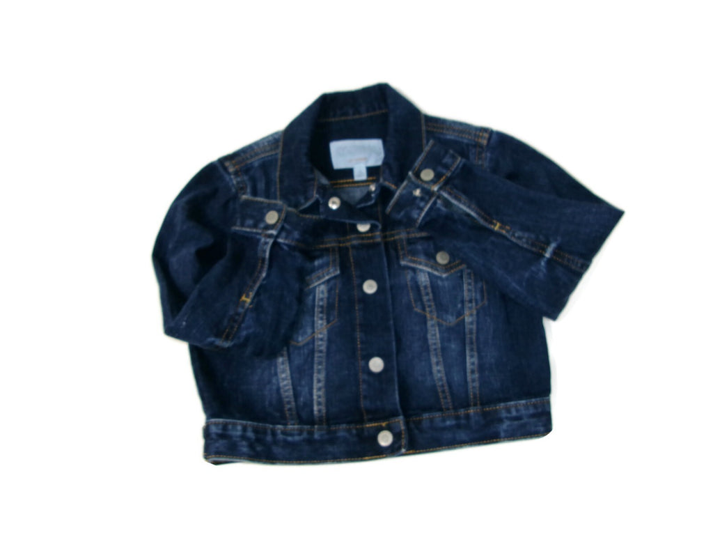 Gymboree Go Outside Boys Girl Unisex Size S 5-6  Denim Jean Distressed Jacket