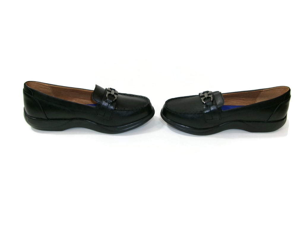 Dr. Comfort Womens Black Leather Mallory Diabetic Foot Comfort Shoes Size 9.5 W