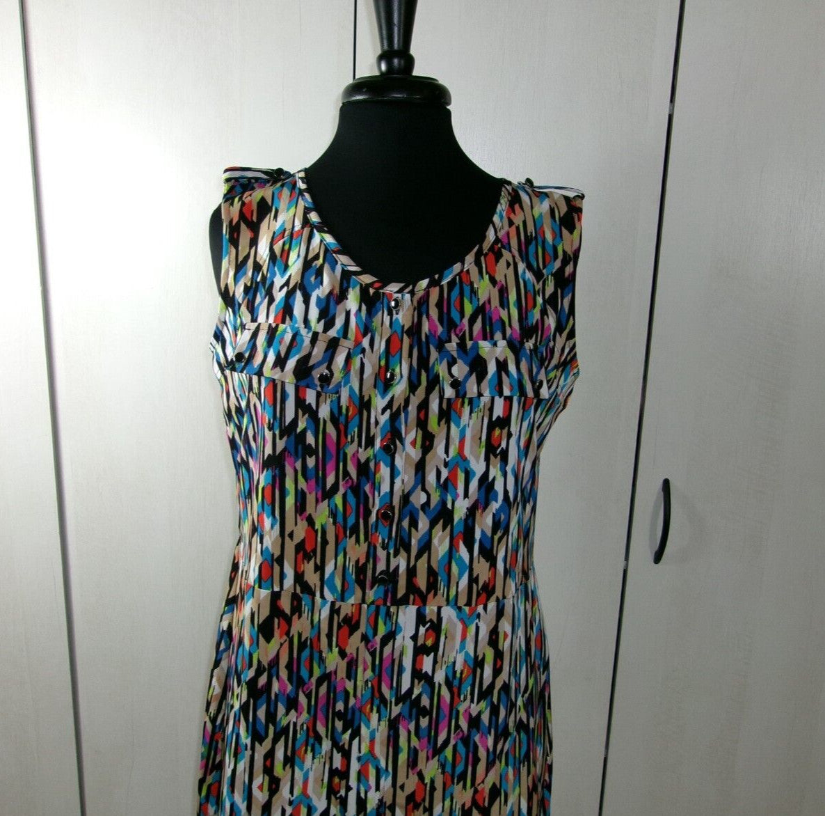 attention Womens Pretty Colorful Spring Summer Dress Size M Medium