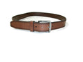 Roundtree & Yorke Mens Distressed Genuine Brown Leather Casual Belt Size 42