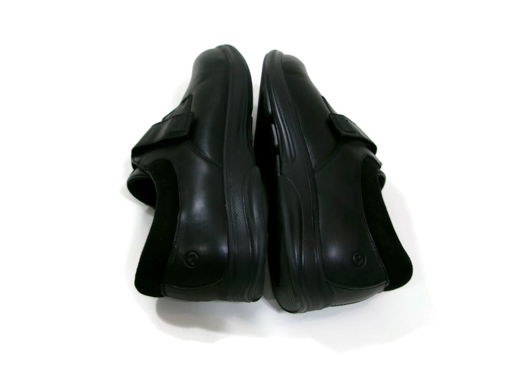 Anodyne Mens Black Leather Diabetic Shoes #66 Size 13 W Casual Comfort