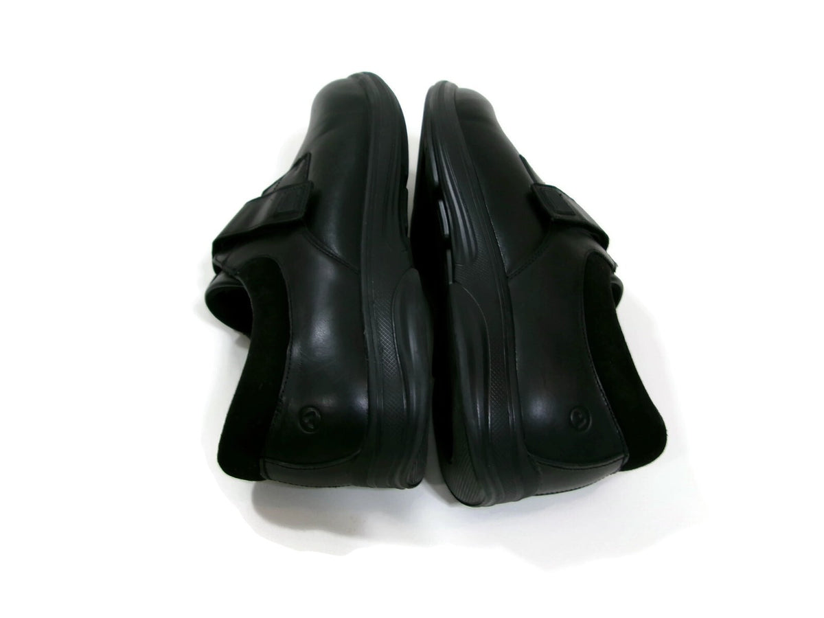 Anodyne Mens Black Leather Diabetic Shoes #66 Size 13 W Casual Comfort
