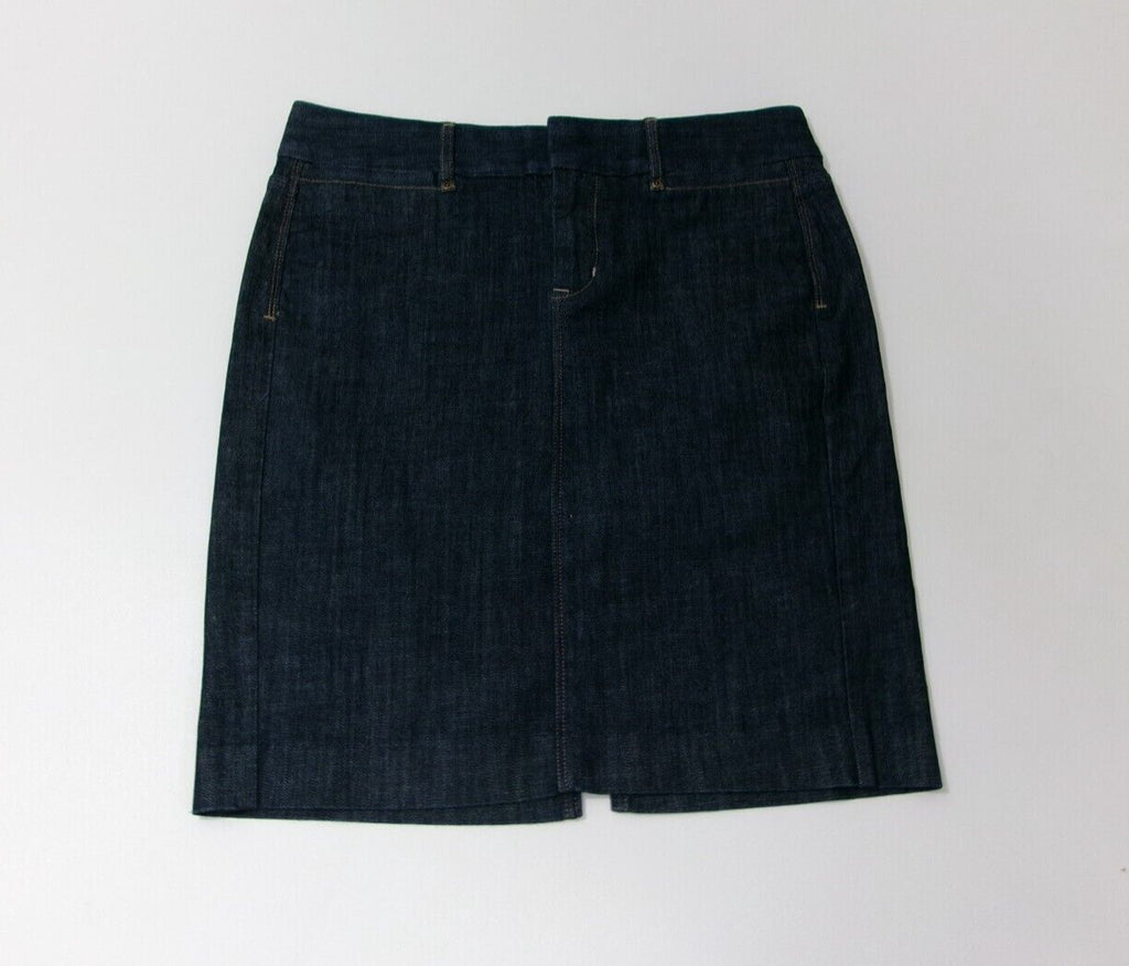 Womens RETRO Vintage GAP JEANS Denim Dark Indigo Jeans Skirt Size 6