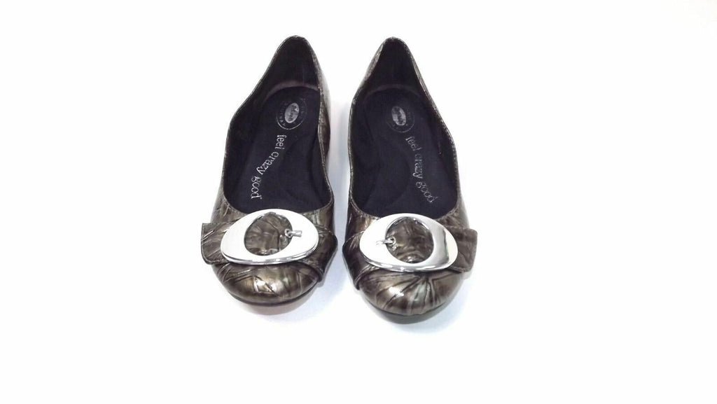 Dr Scholls Womens Flats Shoes Size 7 M Feel Crazy Good Collection Pewter Brown