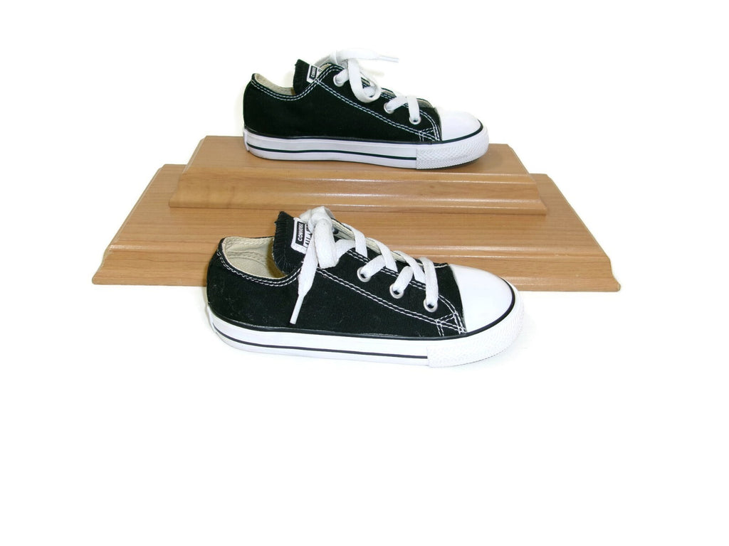 Unisex Boys Girls Black Chuck Taylor Converse All Star Sneakers Shoes Size 10