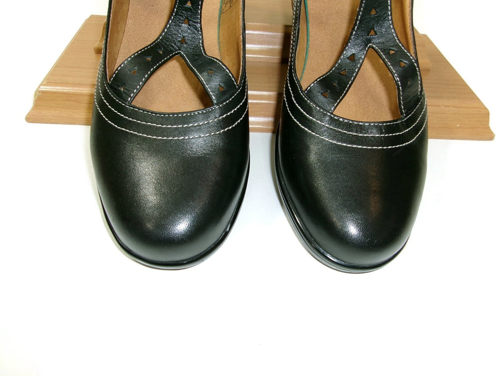 Dr. Comfort Womens Shoes Size 9.5 W Carmen Diabetic Black Leather Mary Jane