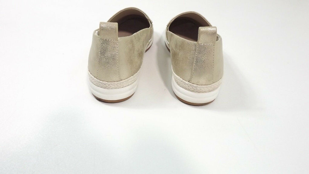 MOUNTAIN SOLE Womens Comfy stylish Distressed GOLD Flats Shoes Size 8 M 8M