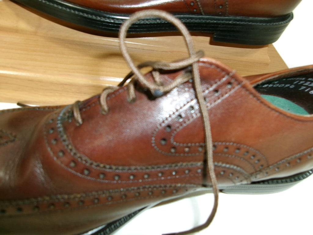 Hush Puppies Bounce Mens Brown Leather Wingtip Oxfords Dress Shoes Size 7 M