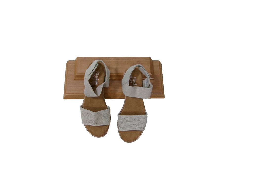 SKECHERS Memory Foam Womens Taupe Neutral sandals shoes size 6.5 M
