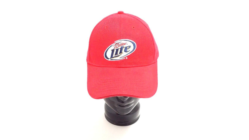 Red Miller Lite Snapback Baseball Cap Hat Adjustable Cotton Beer Logo Acme