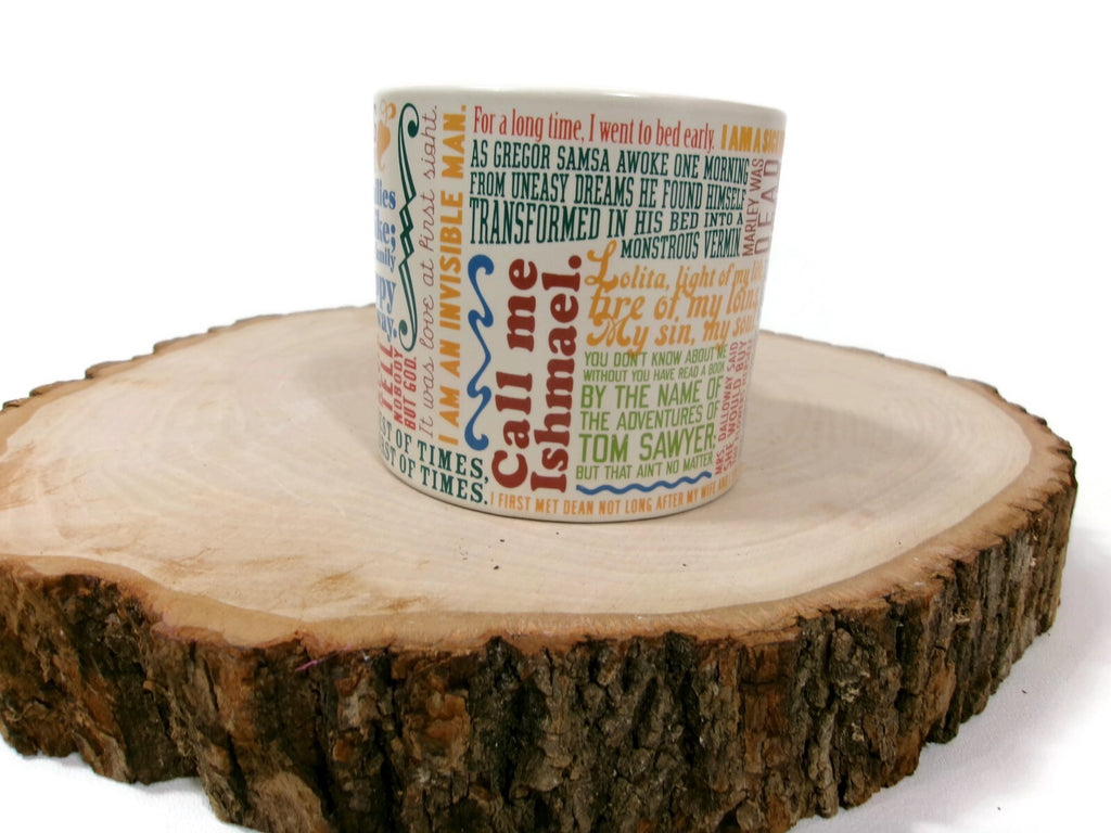 Unemployed Philosophers Guild Great Literary Openings  Coffee Tea Mug Quotes