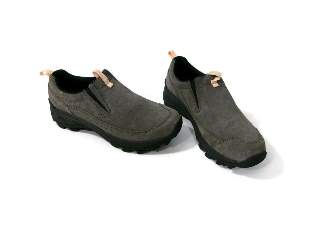 Merrell Womens Nessa Slip On Sneakers Shoes Size 11 Gray Suede Rugged Grip Sole