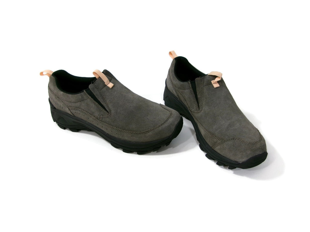 Merrell Womens Nessa Slip On Sneakers Shoes Size 11 Gray Suede Rugged Grip Sole
