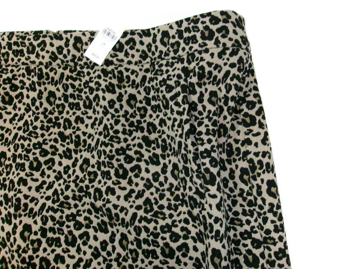 Loft Womens Career Work Skirt Plus Size 24 Beautiful Leopard Print RT. 69.50 New