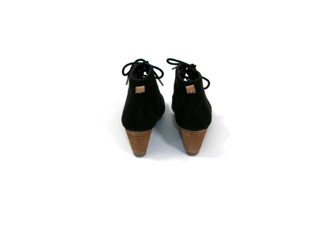 Dr Scholl's Be Energized Womens Black  Micro Suede Wedge  Booties Shoes Size 6.5