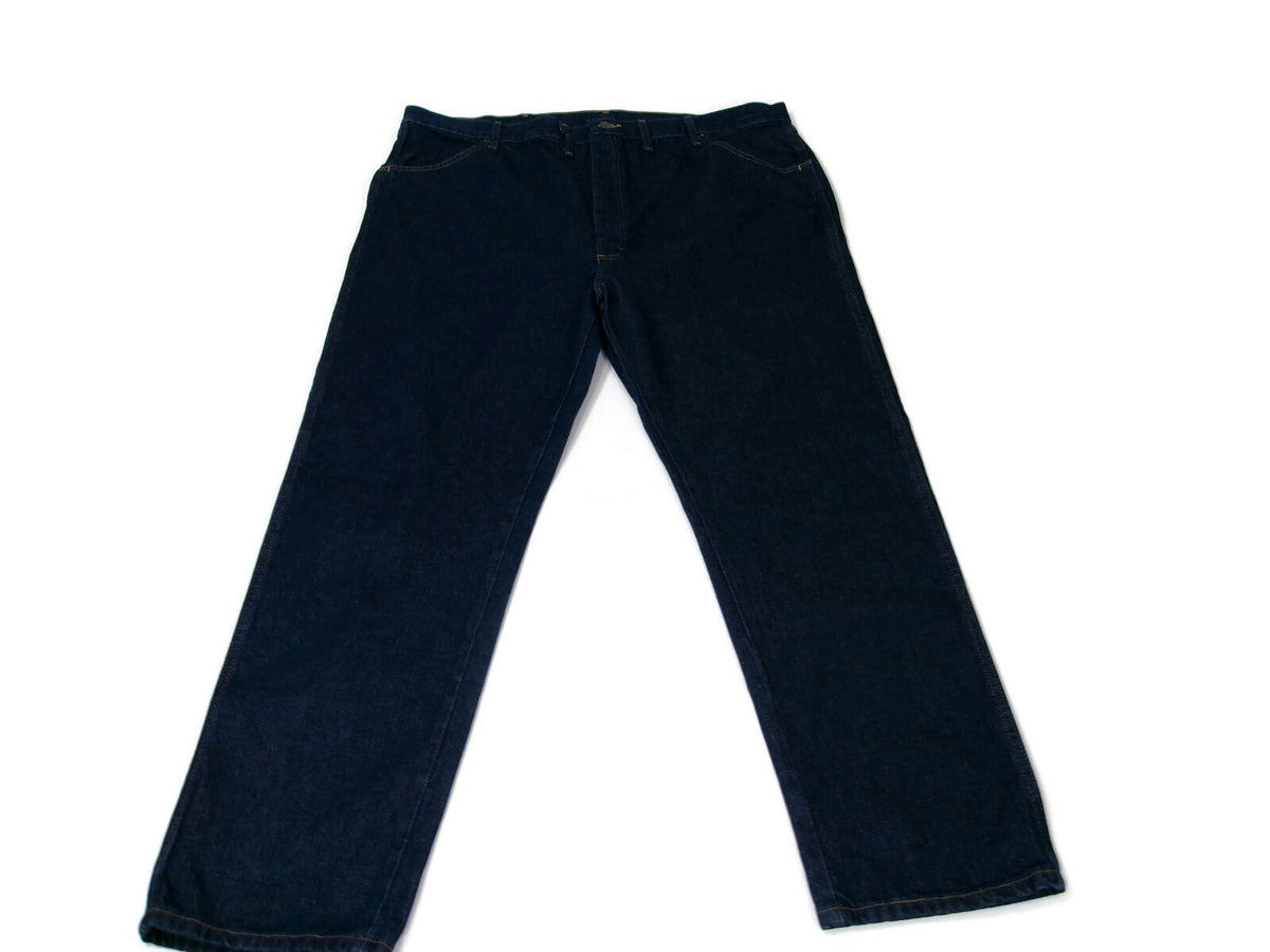 Mens Rustler Wrangler Heavyweight Denim Jeans  Straight Leg Pants Size 46X30 NWT