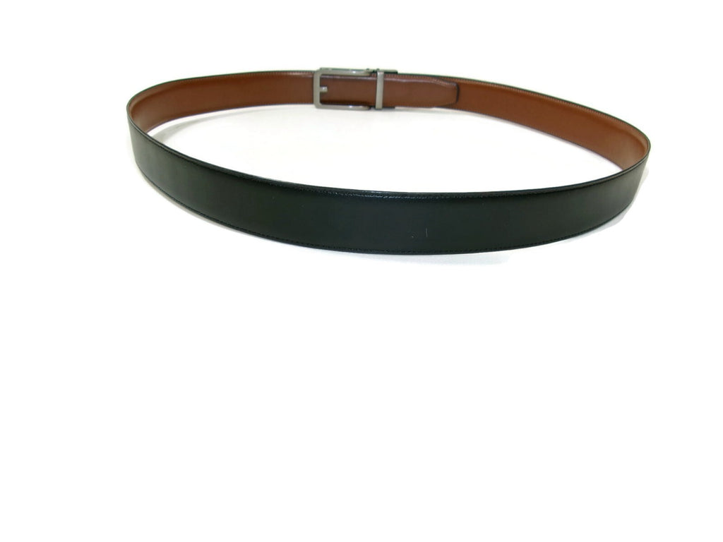 Perry Ellis Mens Reversible Ratchet Belt Black &Tan  Size L 38/40 Bonded Leather