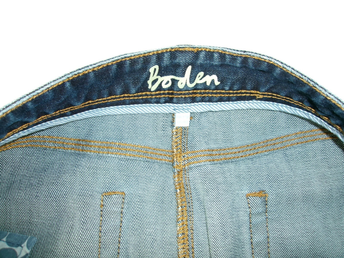 Womens cute Boden Demim Blue Jean Skirt US Size 8 R / UK SZ 12 R A-Line  Nice 1