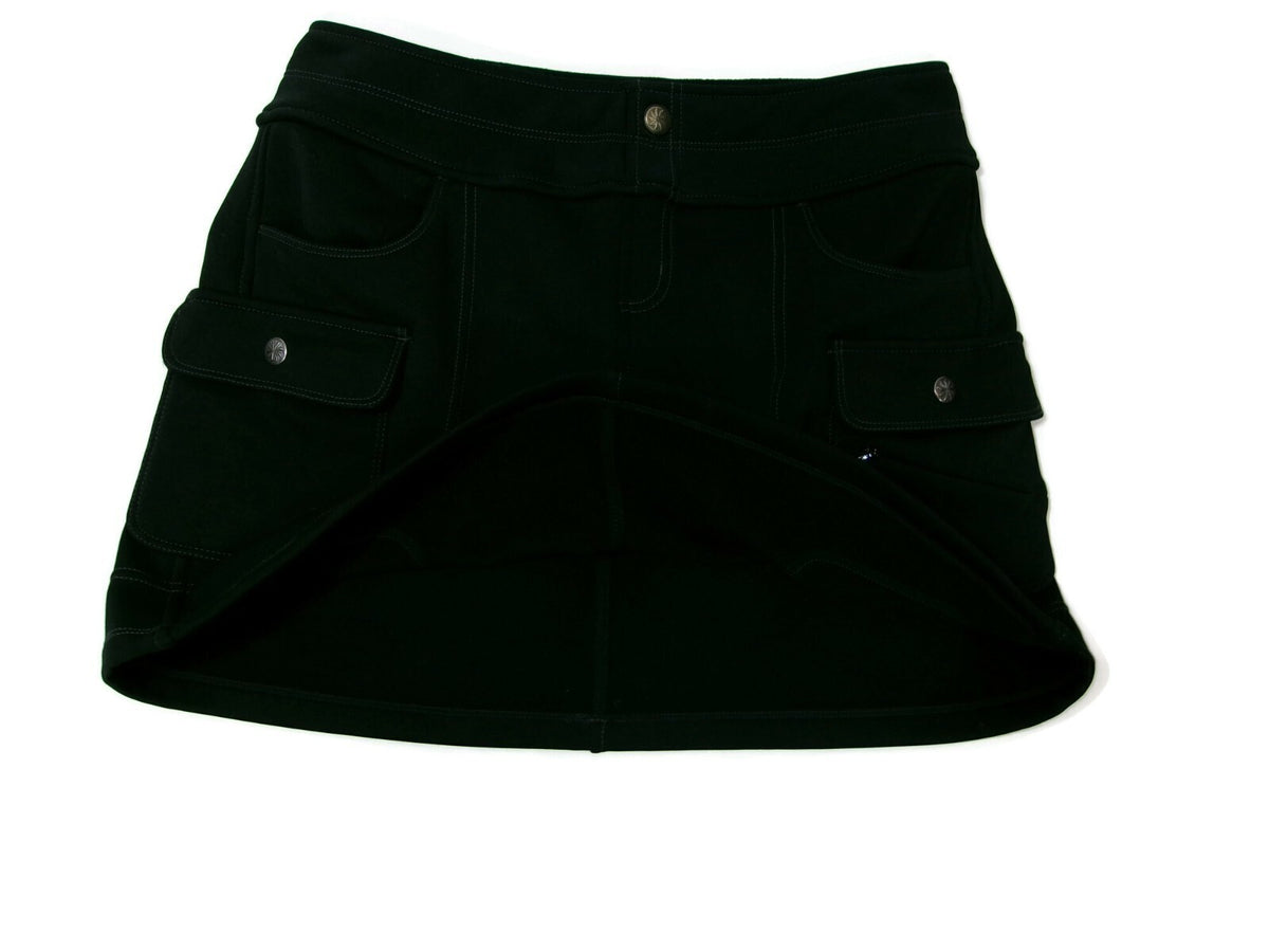 Womens Athleta Black Snowslide Fleece Lined Cargo Skirt Size S Small  Athletic