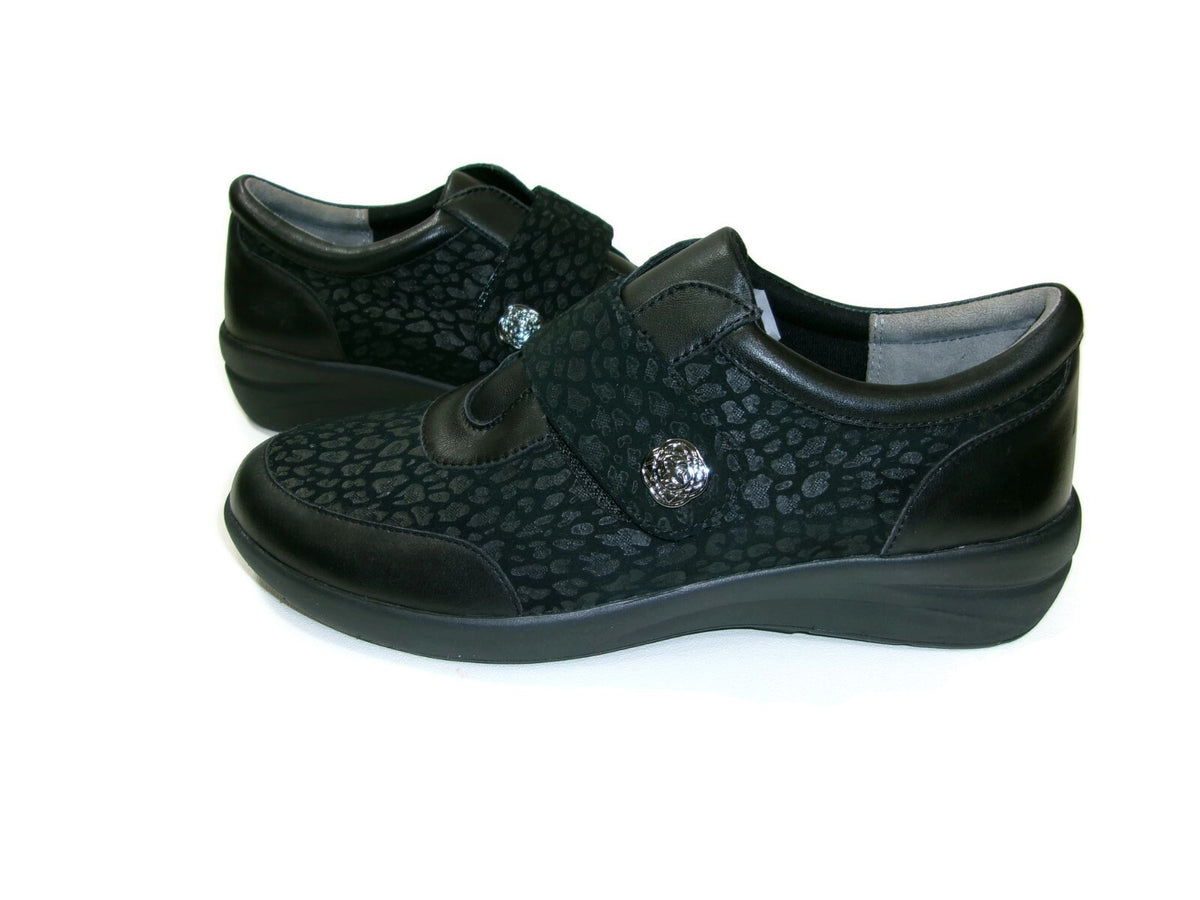 Ziera Nicky Womens Black Leopard Sneakers Shoes size 8.5 W  Missing Insoles $199