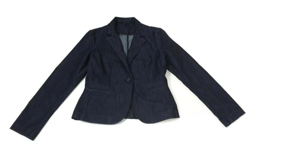 EXPRESS DESIGN STUDIO  Dark Denim  Womens Jean Jacket Blazer Size 8
