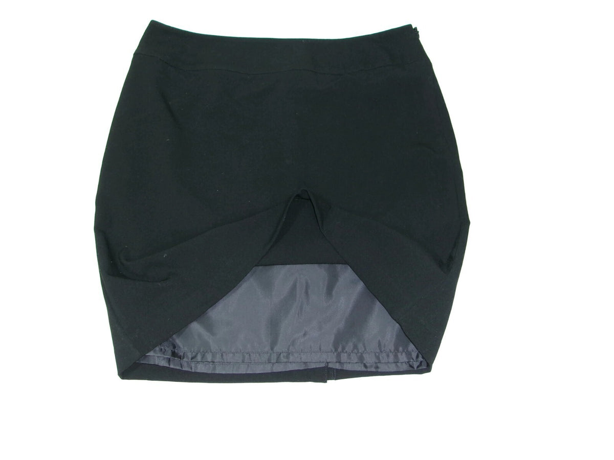 Womens 212 Collection Career Black Lined Business Skirt Size 14 P 14 Petite 14P