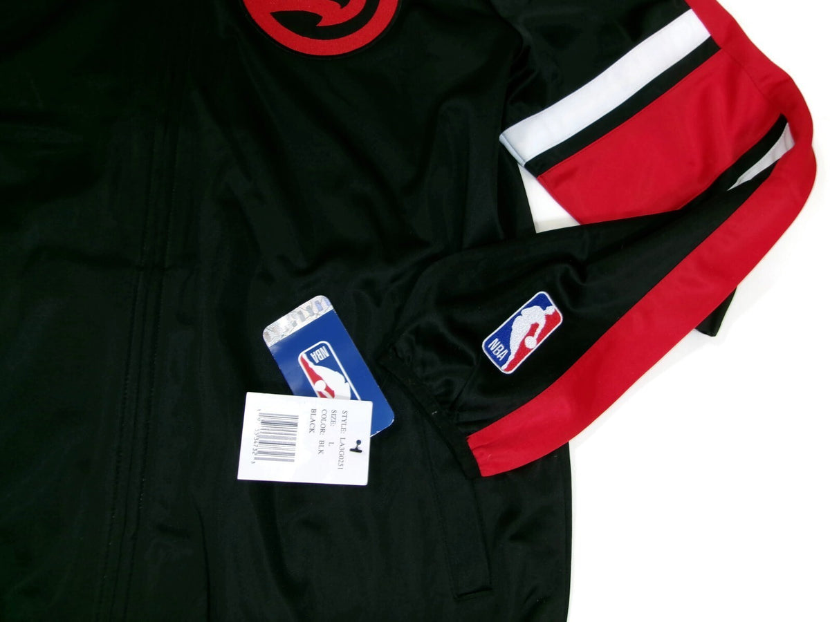 NBA Atlanta Hawks Member Full Zip Track Jacket Red Black Size L Large New w/Tag