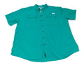Magellan Outdoors Mens Fish Gear Olive Green Shirt  Relax Moisture Wick Size 3XL