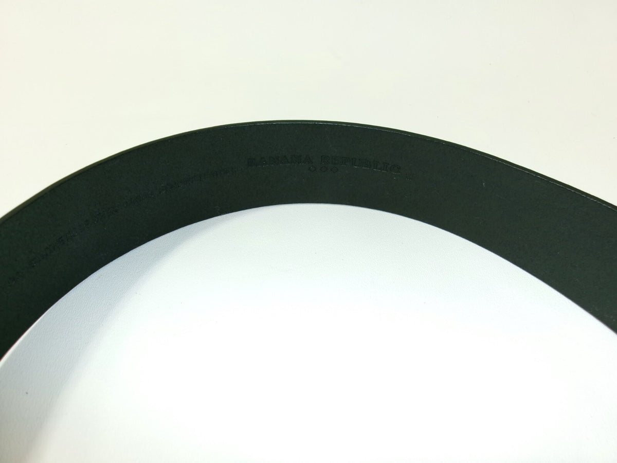 Banana Republic Womens  Wide Black Faux Leather Belt Size M Medium Croc Embossed