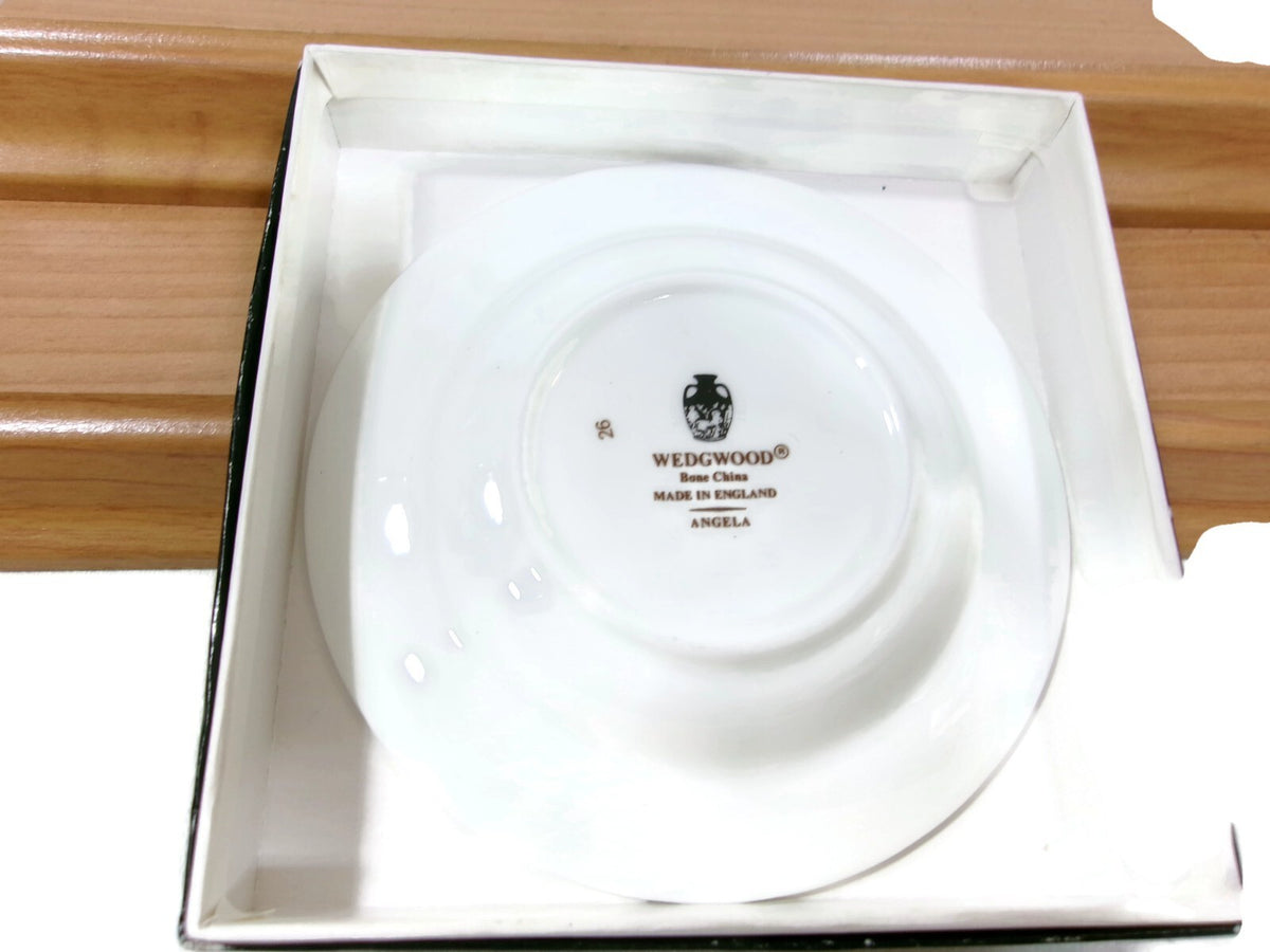 Vintage Wedgwood ANGELA Floral Ashtray England Bone China 3 Rests Original BOX