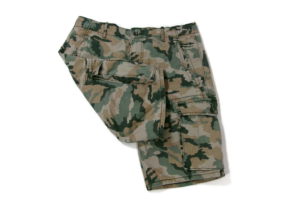 Mens Levi's Cargo Shorts Size 32 Camouflage Army Green  Khaki Multi Pockets