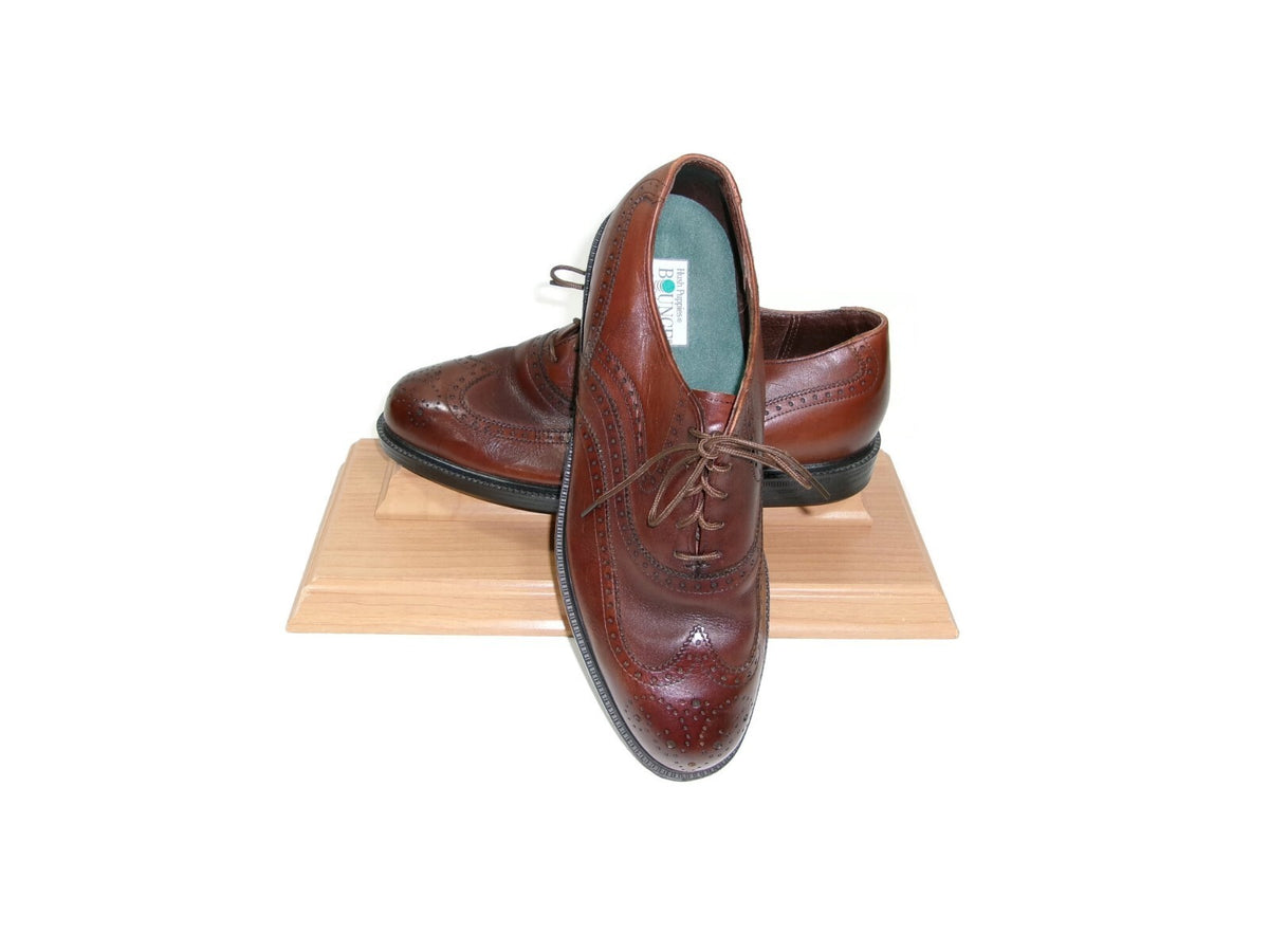 Hush Puppies Bounce Mens Brown Leather Wingtip Oxfords Dress Shoes Size 7 M