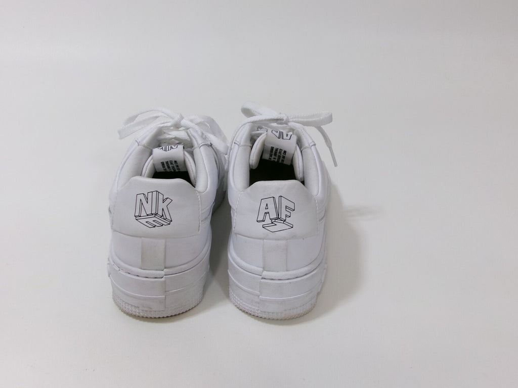 Womens Nike AirForce 1 AF1 Pixel Tripple White-BLACK-SAIL WOMENS US SIZE 8.5
