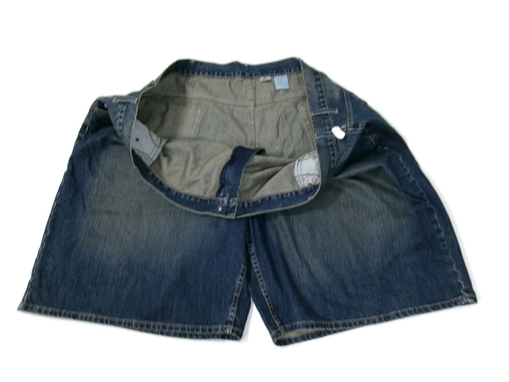 North Canyon Traders Mens Jean Denim Shorts Size 60 Blue Distressed New