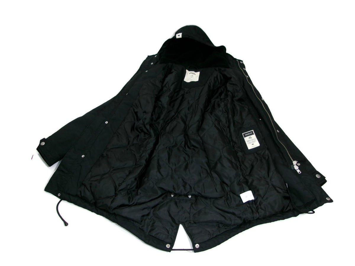 Mens Wemoto Finley Parka Coat Jacket  Black Nylon  Lined  Hooded Size S Small