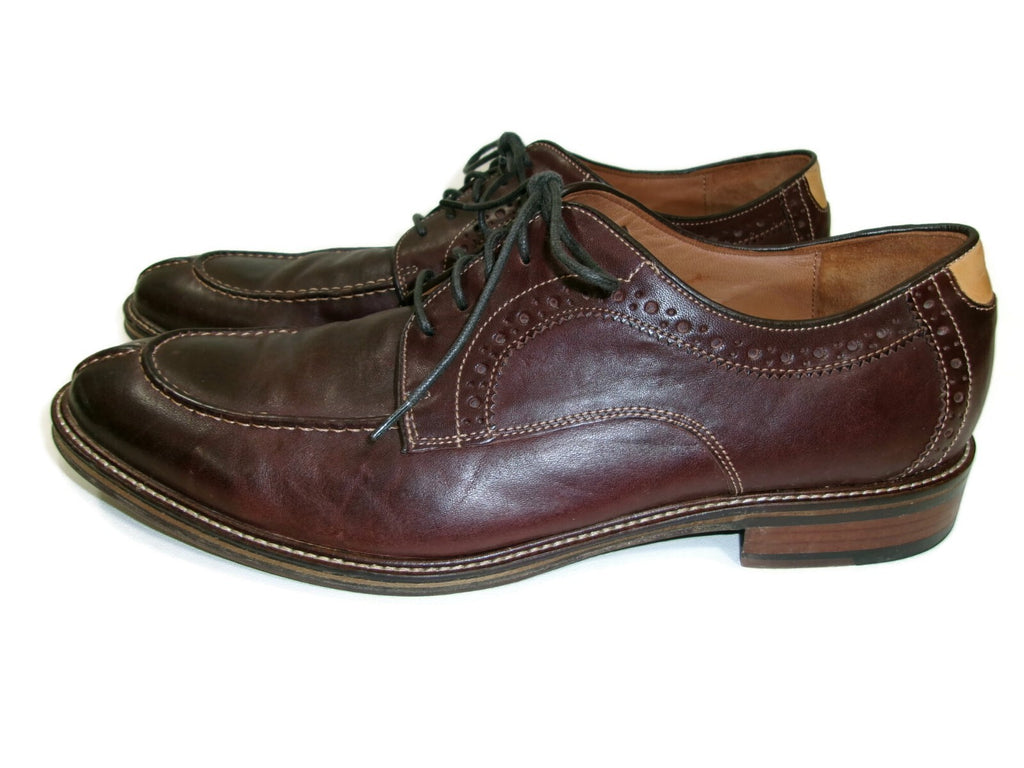 Johnston & Murphy Mens Flex Sheep Skin Leather Soles Brown  Shoes Size 13 D