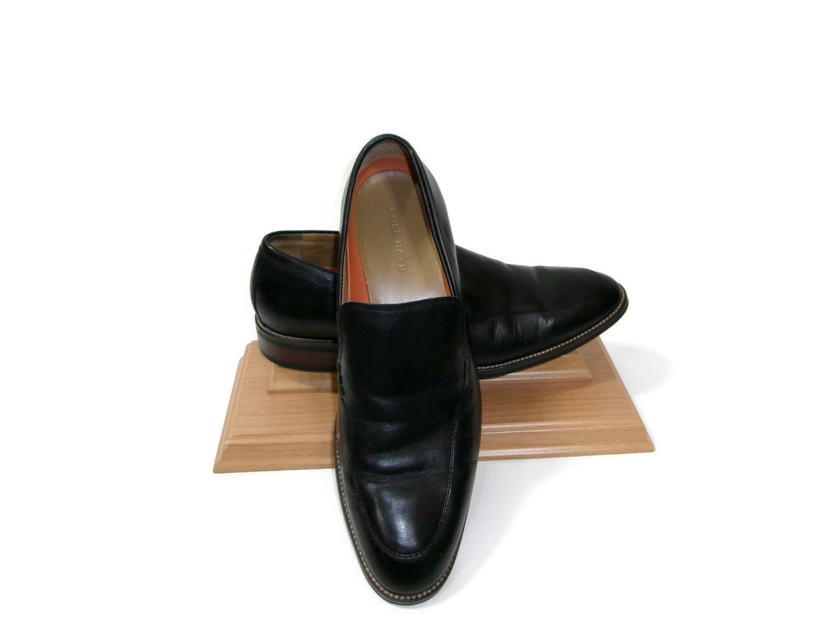 Cole Haan Mens Black Leather Slip On Loafers Shoes Size 11 M