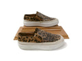 Volatile Womens Slip On Sneakers Leopard Print Rhinestones Shoes  Size 7 M