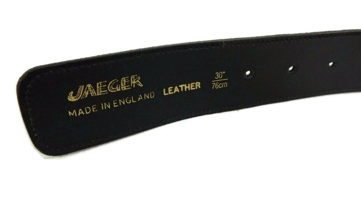 JAEGER Couture Belt Purple Suede & Black Patent Leather Size 30" MD in ENGLAND