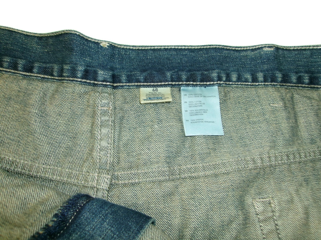 North Canyon Traders Mens Jean Denim Shorts Size 60 Blue Distressed New